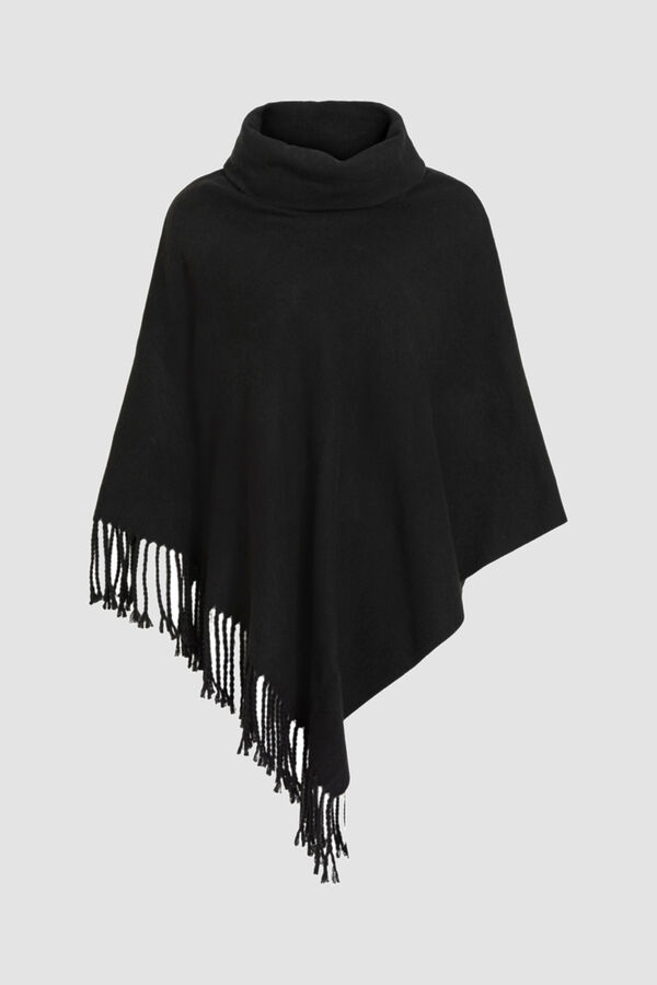 Object Poncho cuello vuelto Negro