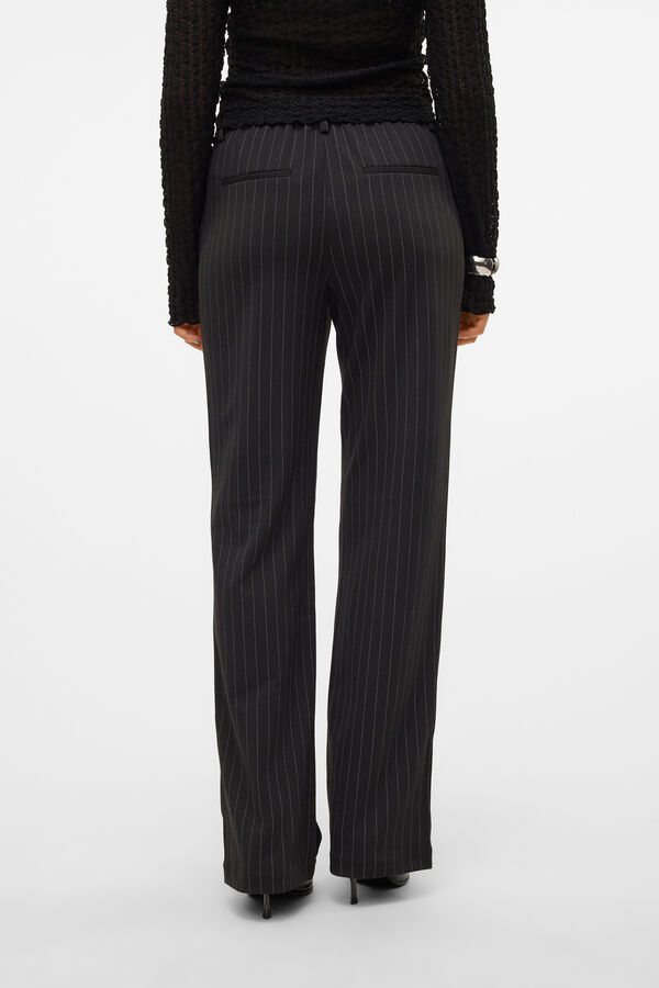 Vero Moda Calça de terno listradas Preto