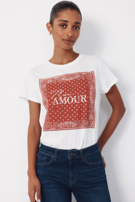 Camiseta estampado posicional
