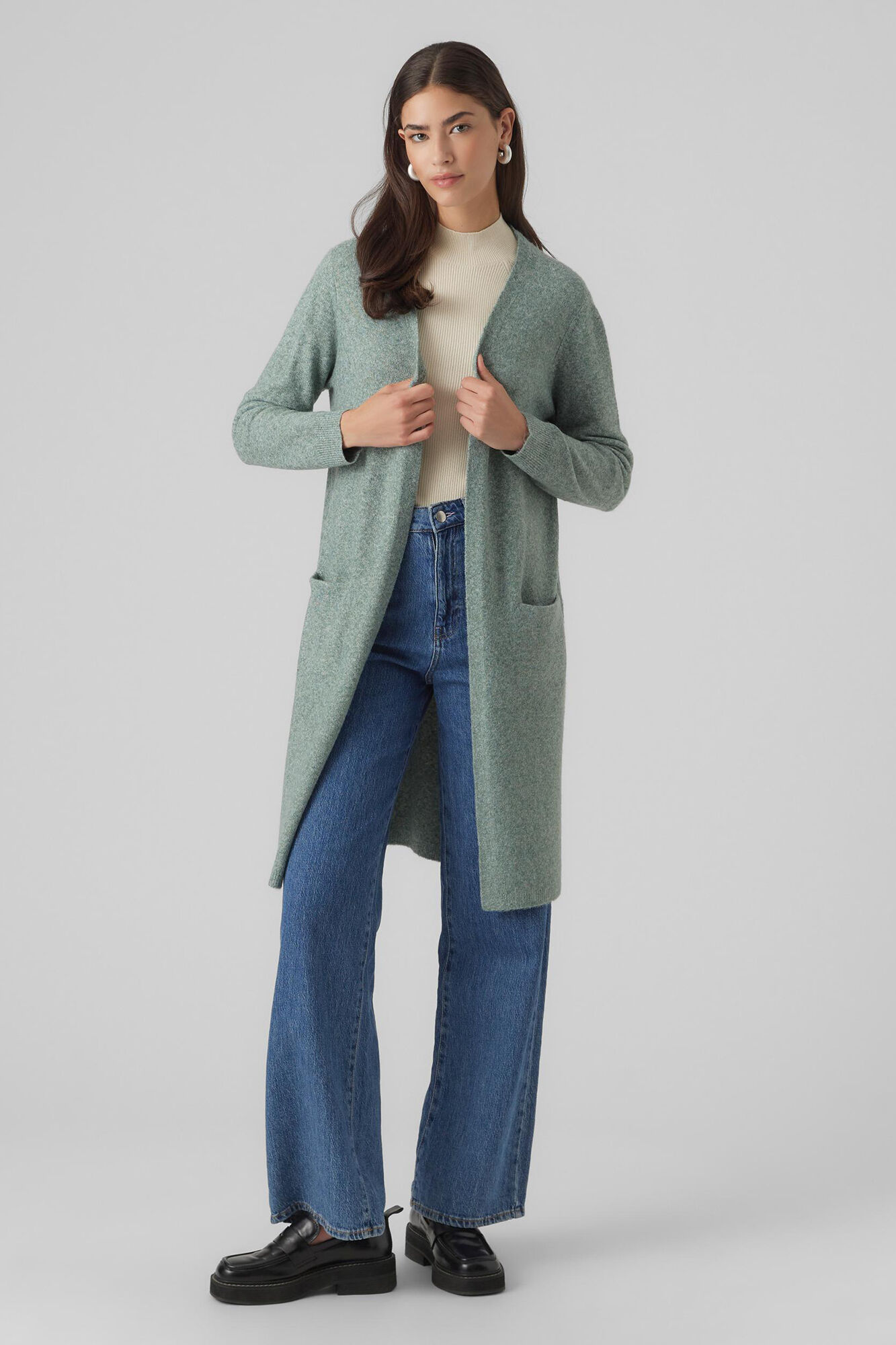 Vero Moda Casaco de malha de mulher comprido com manga comprida