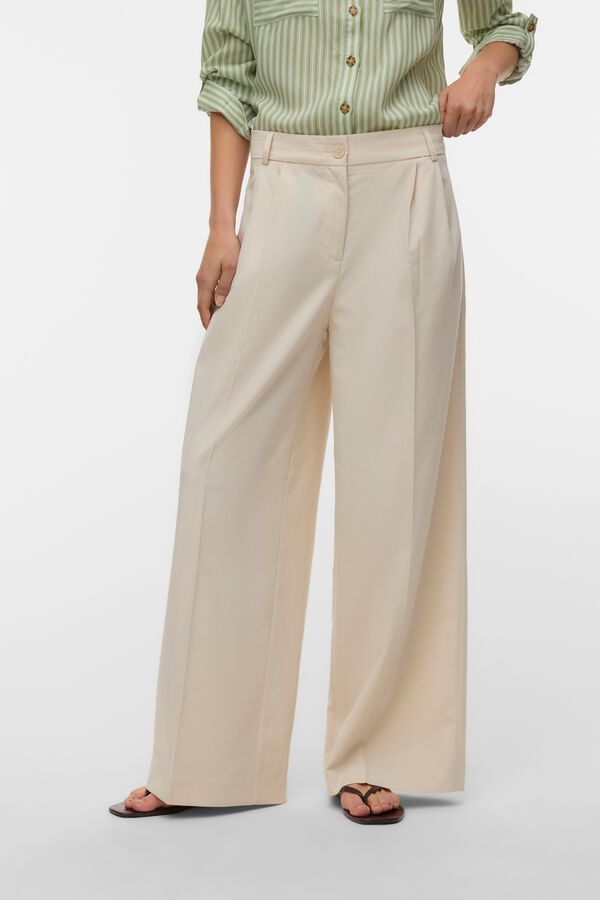 Vero Moda Tailored long trousers Beige
