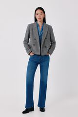 Cortefiel Short blazer Printed blue