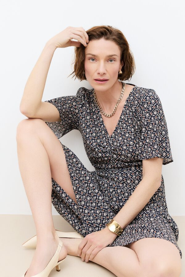 Caroll Vestido comprido Rleila Multicolorido