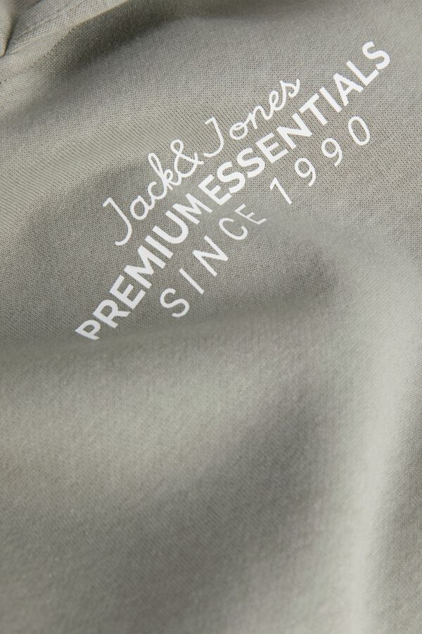 Jack & Jones Regular cotton sweatshirt Kaki