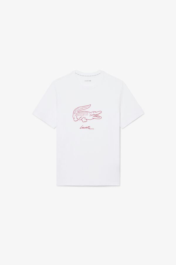 Lacoste T-shirt de manga curta estampada Branco