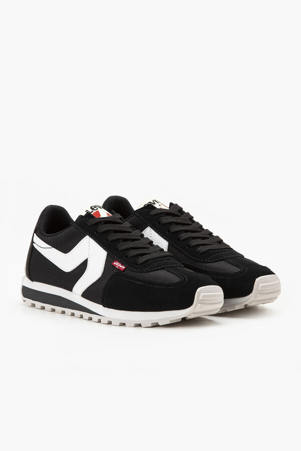 Cortefiel Stryder Red Tab S trainers Black