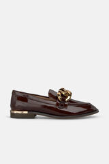 Alma en Pena Mocas&iacute;n detalle metalizado Marr&oacute;n