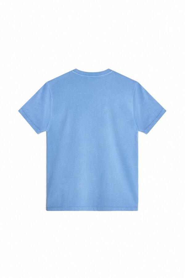 OOTO Front sunset graphic T-shirt Blue