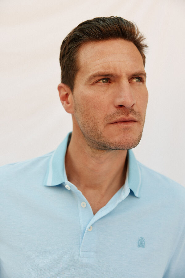 Cortefiel Polo oxford Azul