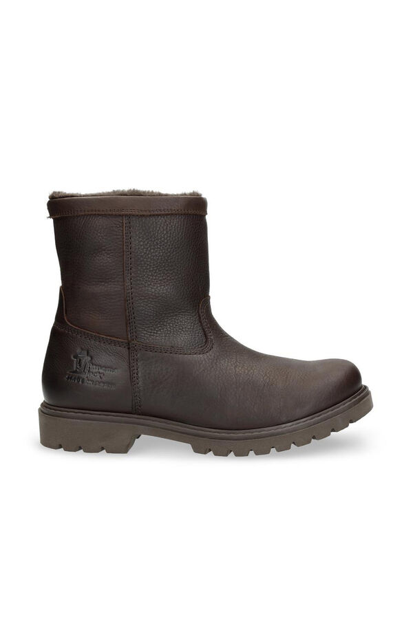 Panama Jack Bota de pele masculina Castanho