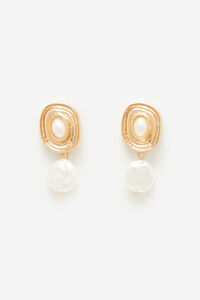 Cortefiel Vintage pearl earring Gold