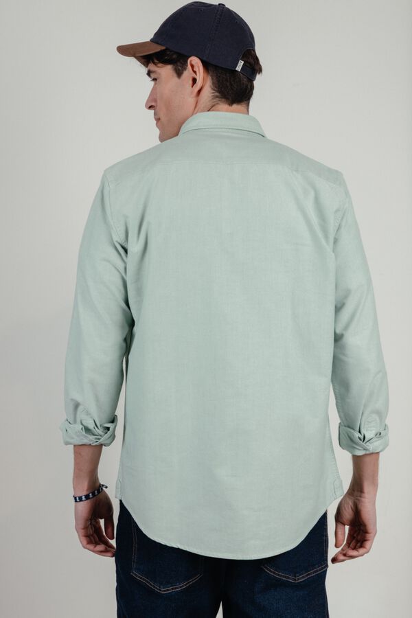 elPulpo Camisa casual oxford Verde