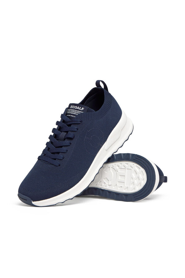 Ecoalf Chinelos de quarto em malha Conde Knit Azul