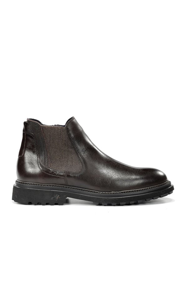 Fluchos Botim Lincon para homem Castanho