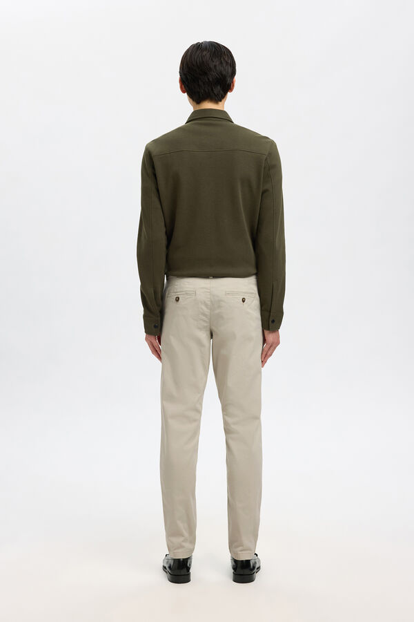 Selected Men's slim fit chinos Beige