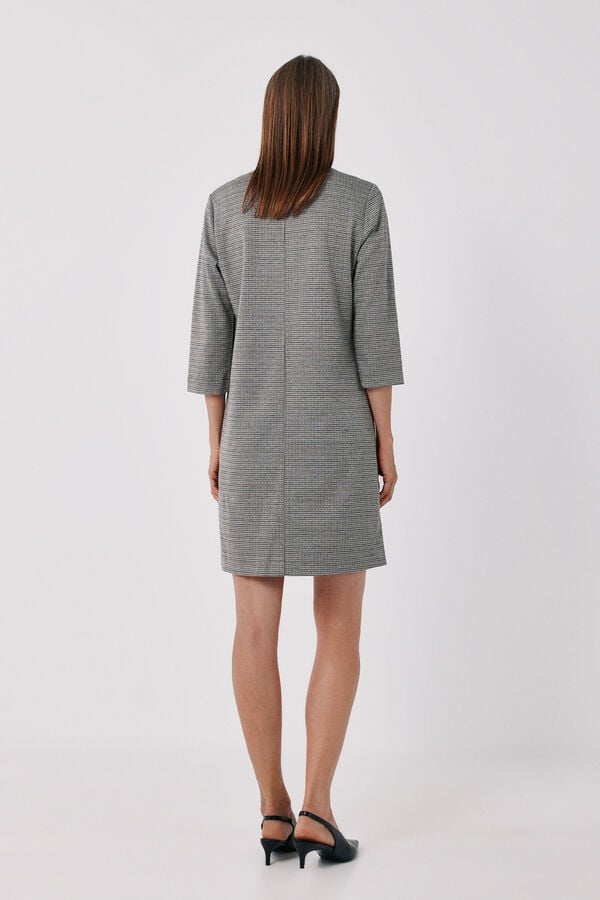 Cortefiel Elastic short dress Beige