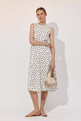 Cortefiel Vestido estampado pontos Cinzento