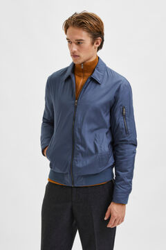 Cortefiel Zip-up bomber jacket Royal blue