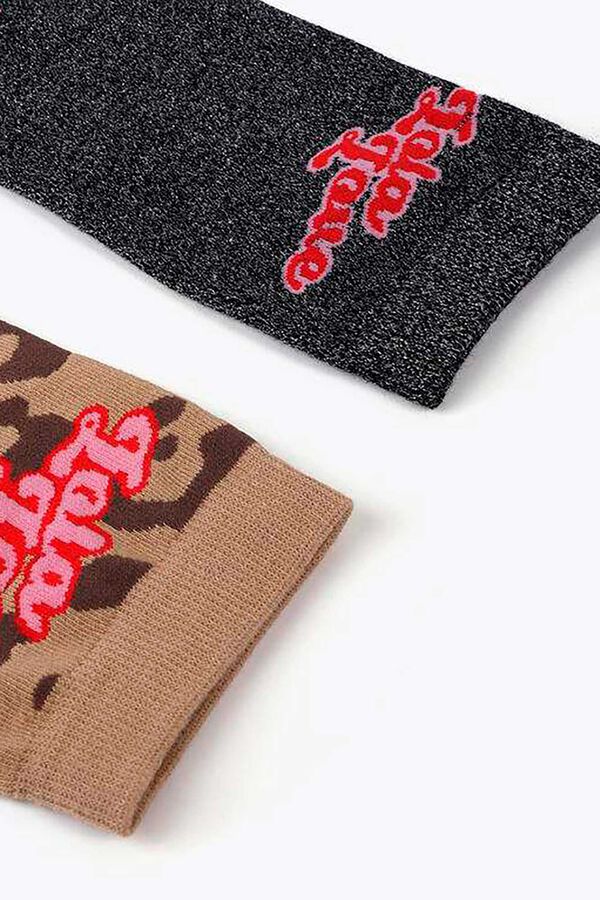 Lola Casademunt Pack calcetines Estampado marrón