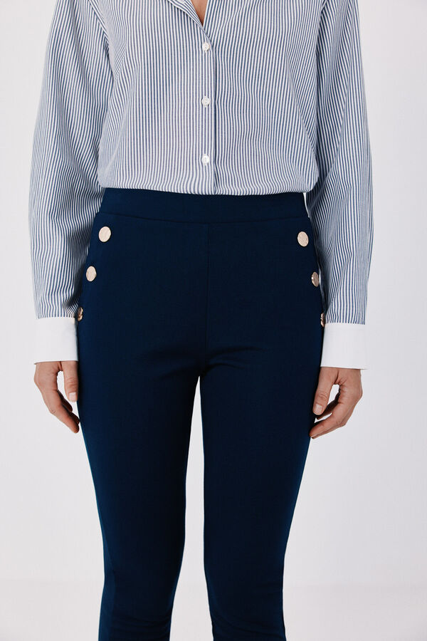Cortefiel Legging with snaps Navy