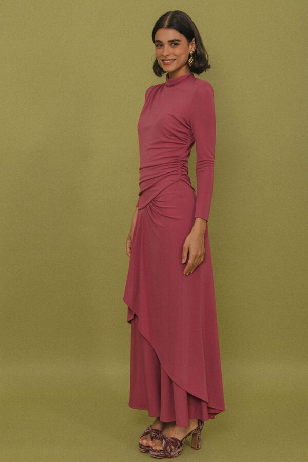 Cherubina Raven midi dress Pink
