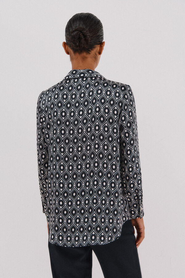 Cortefiel Satin-finish shirt Multicolour