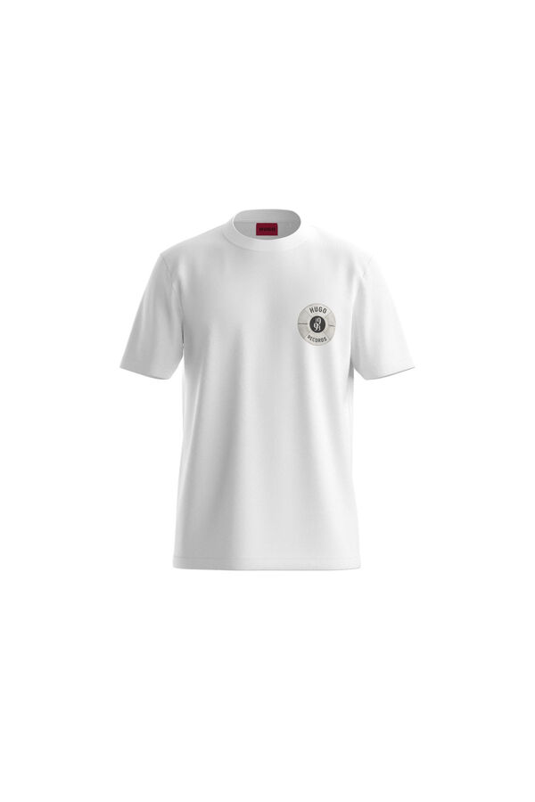 HUGO T-shirt de manga curta Branco