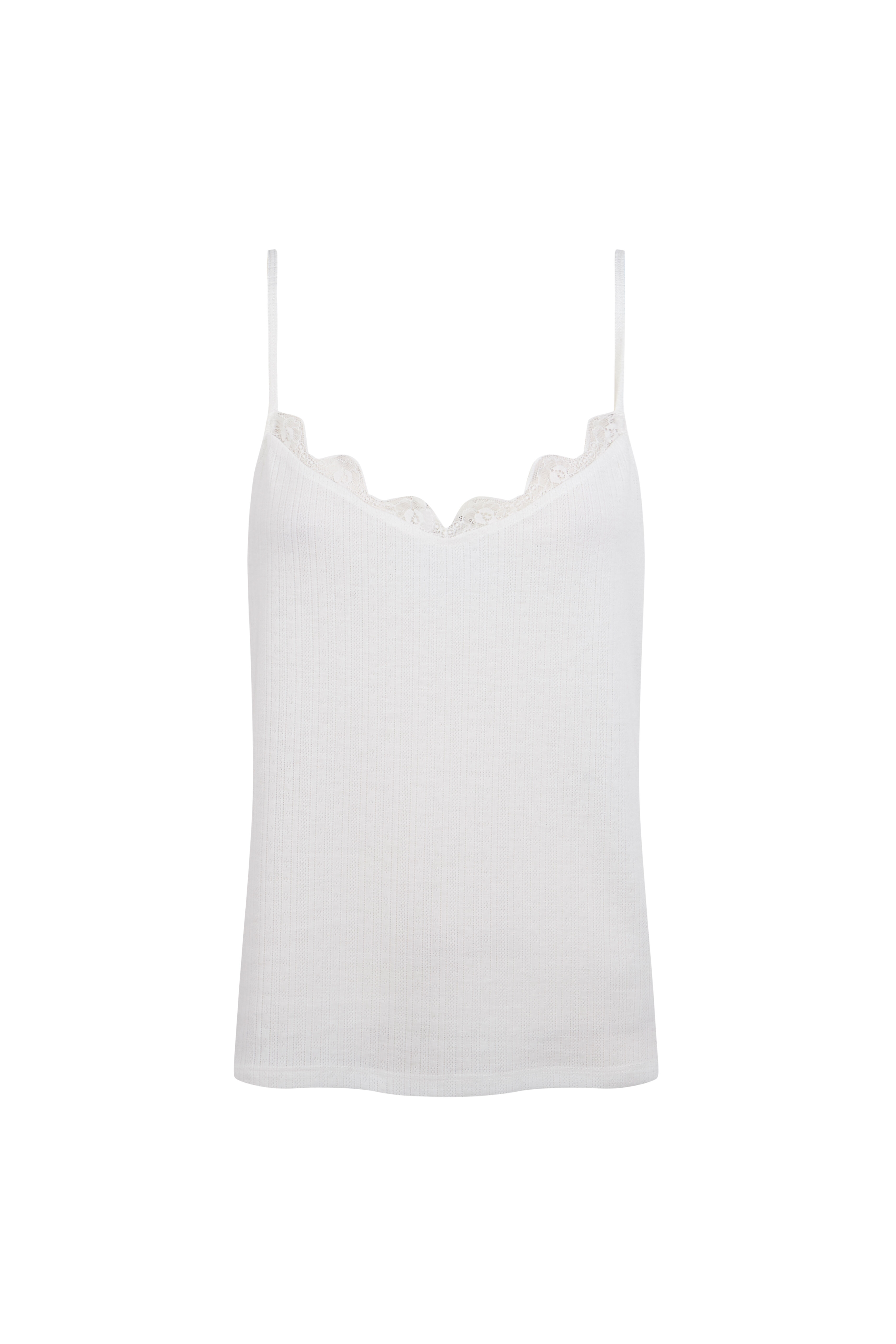 Slowlove Top tirantes detalle blonda