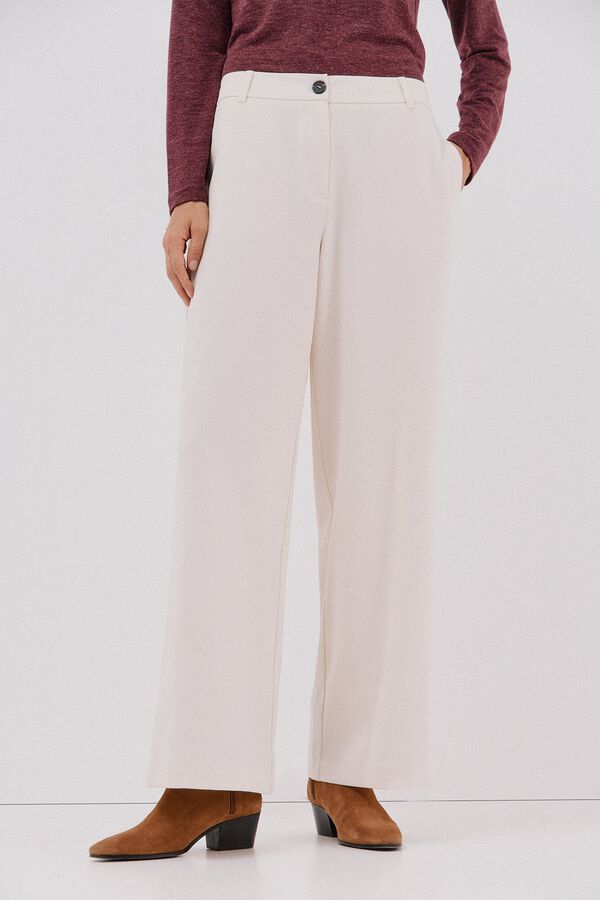 Cortefiel Women's trousers White