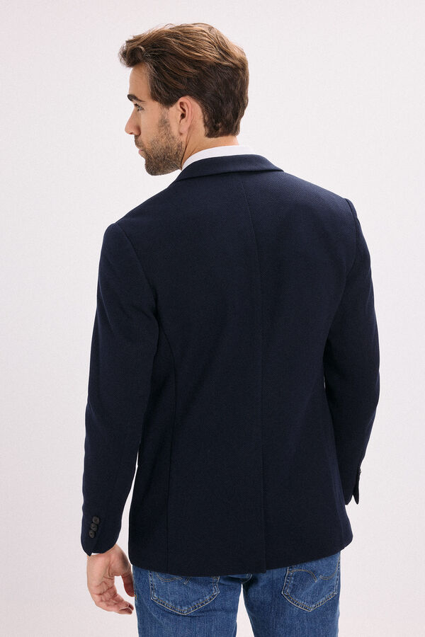 Jack & Jones Blazer de malha slim fit Azul