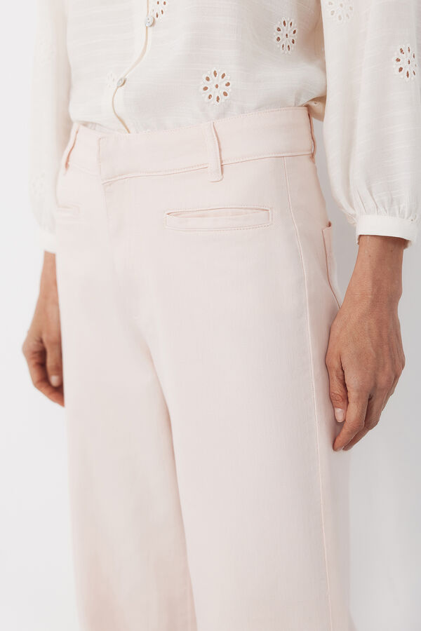 Cortefiel Piping trousers Pink