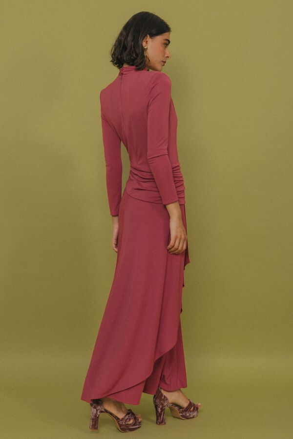 Cherubina Raven midi dress Pink