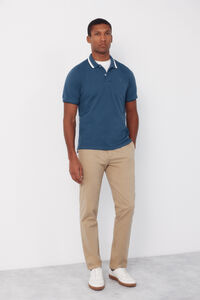 Cortefiel Fantasy neck structure polo shirt
