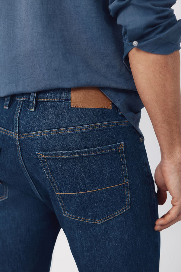 Cortefiel Regular fit Bermuda shorts Blue