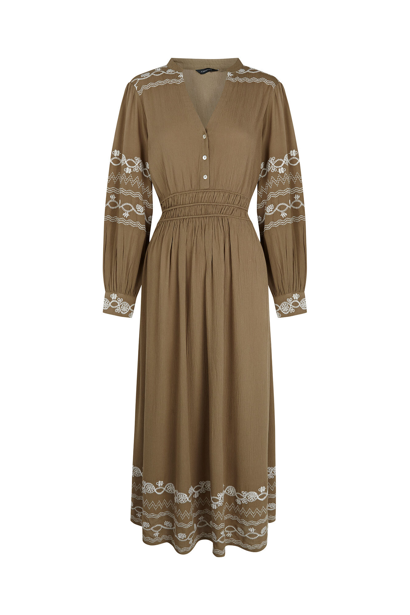 Cortefiel Embroidered dress