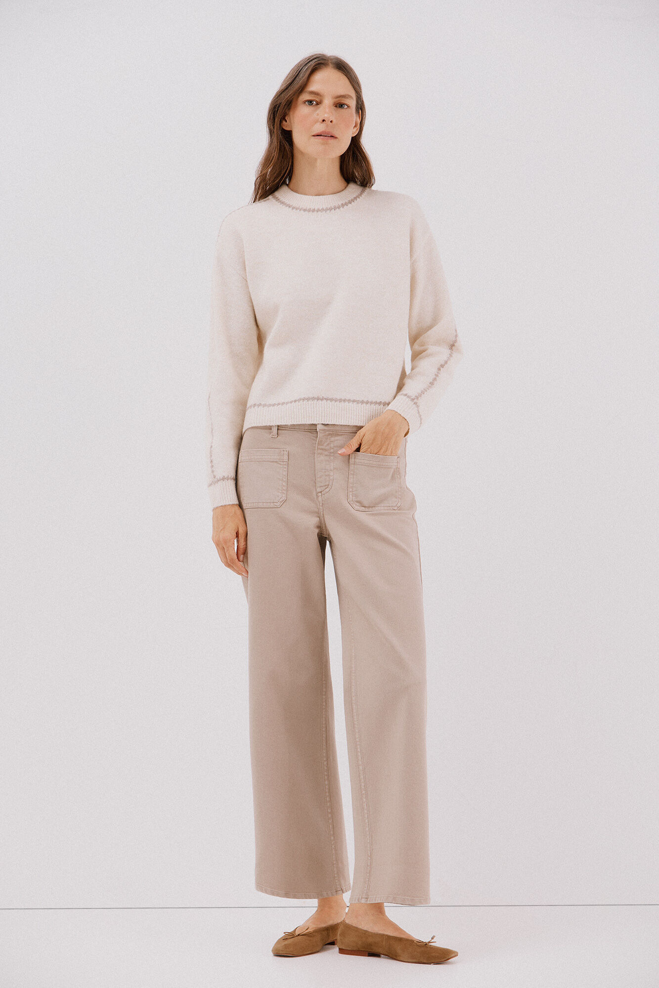 Cortefiel  marine trousers pockets