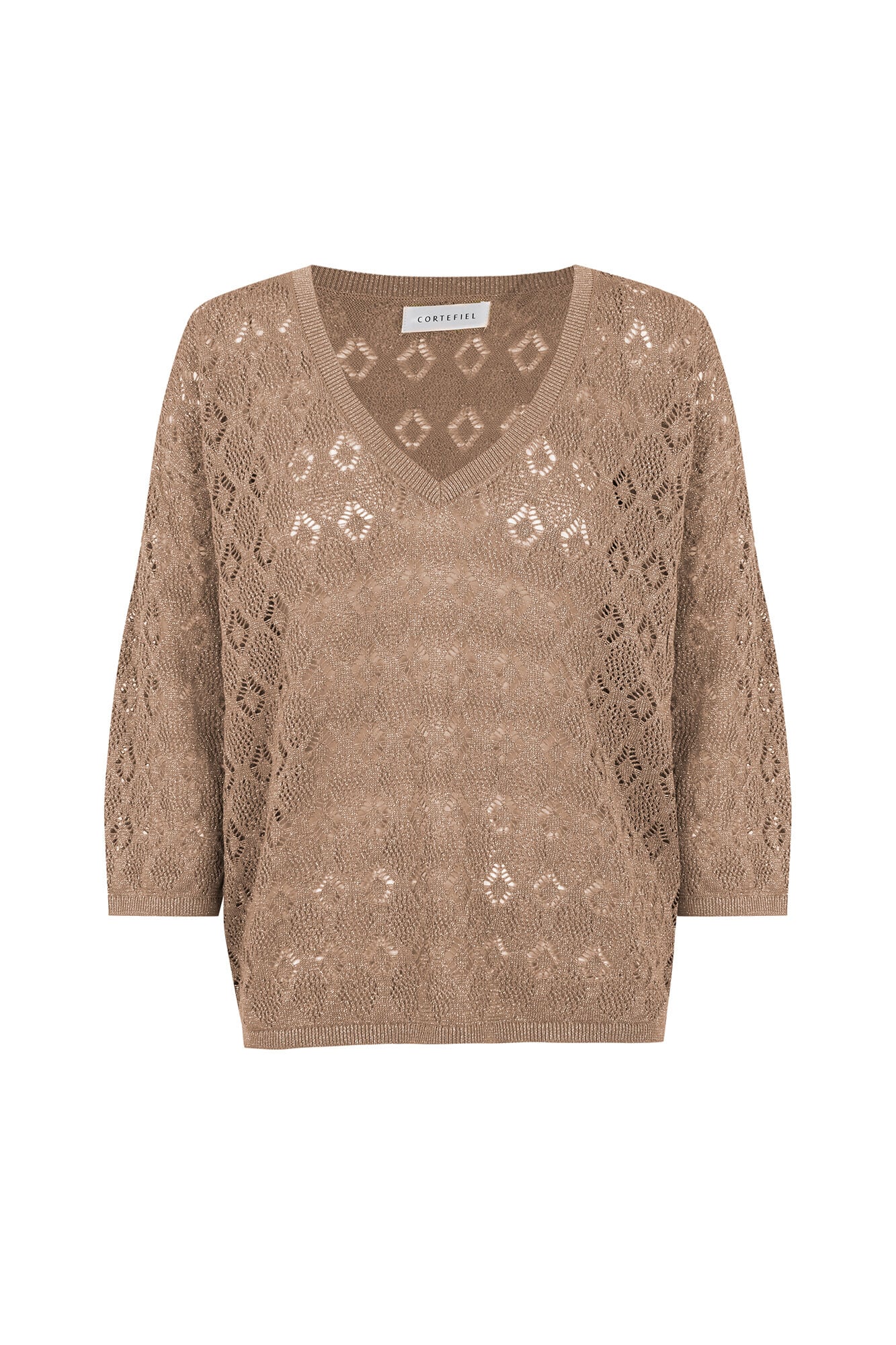 Cortefiel Lurex openwork jumper