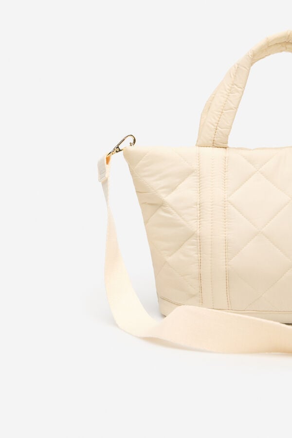 Cortefiel Padded nylon because Ivory