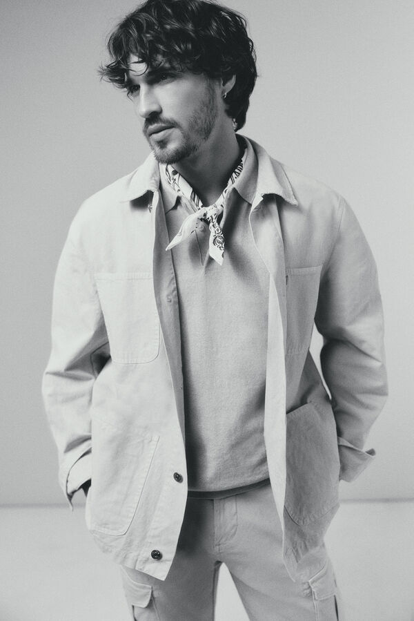 OOTO Casaco worker Ecru