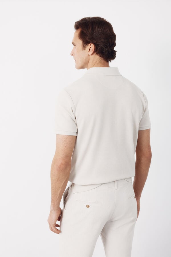 Cortefiel Polo shirt link structure White