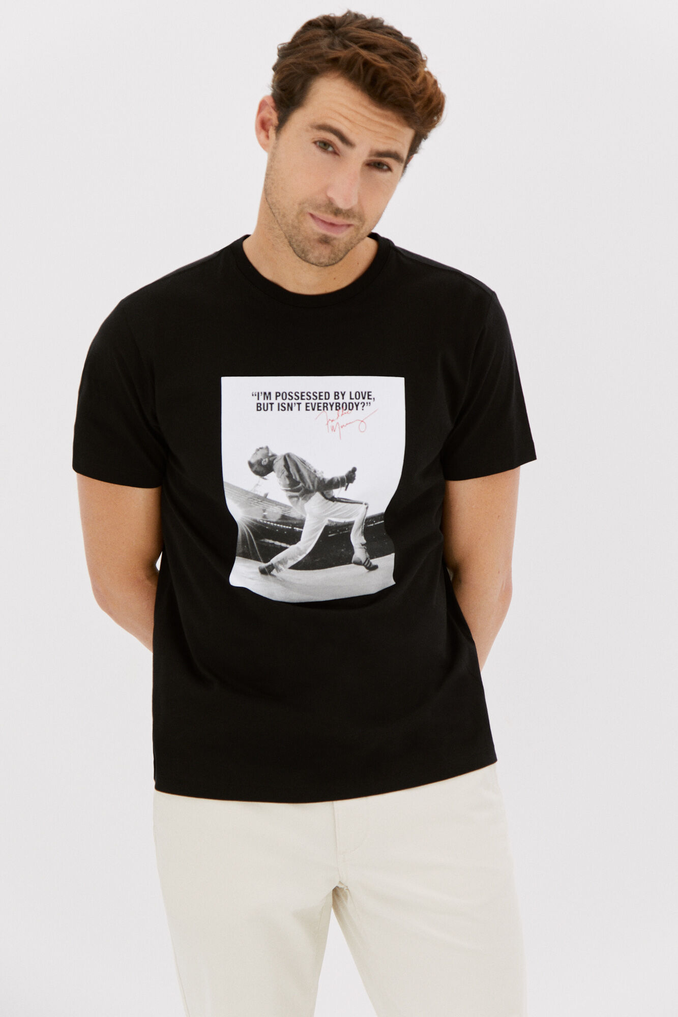 Camiseta licencia Freddie Mercury Camisetas de hombre Cortefiel