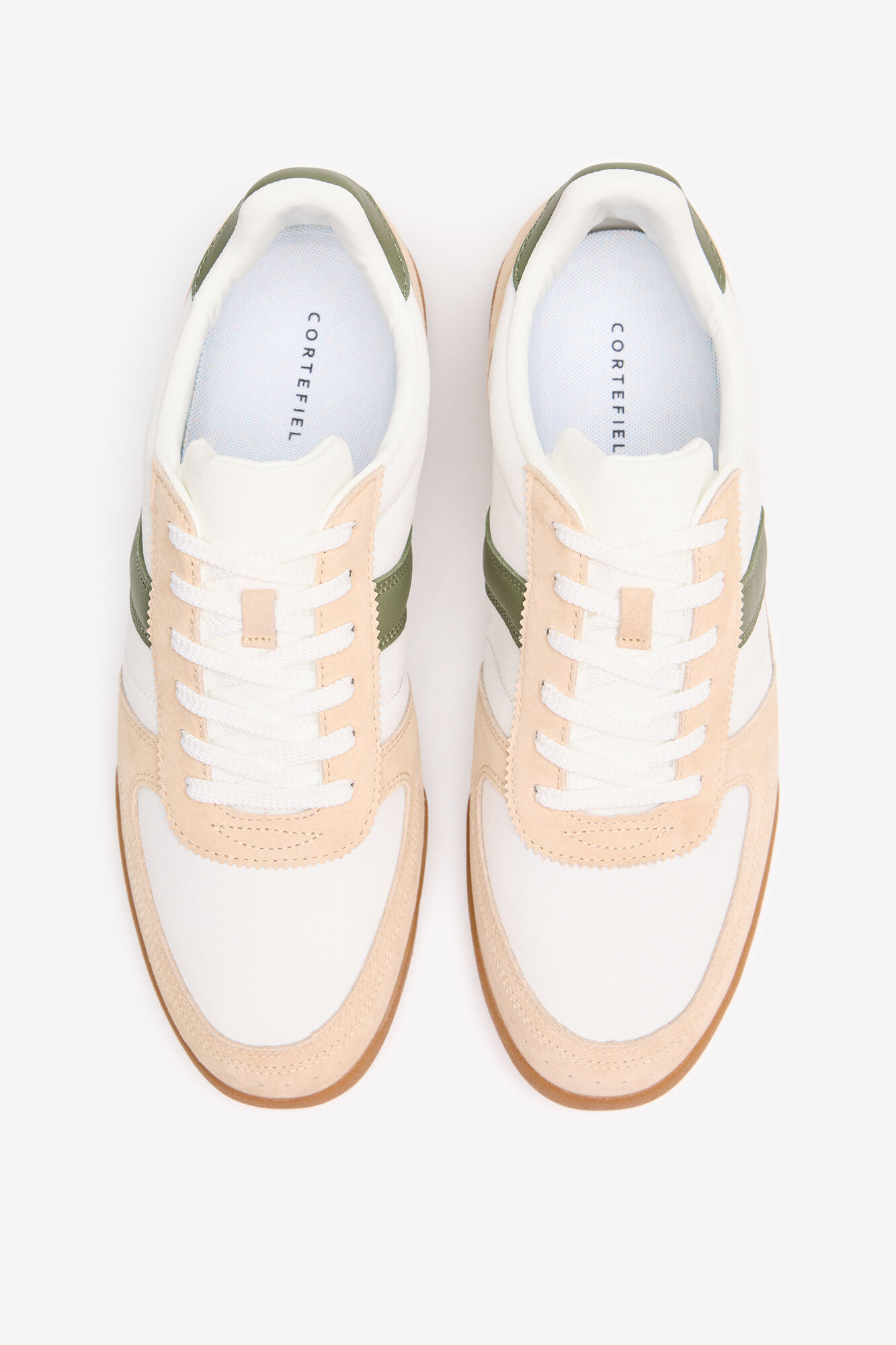 Cortefiel Leather and textile sneaker