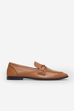 Cortefiel Leather loafer Brown
