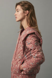 Cortefiel Printed quilted jacket Multicolour