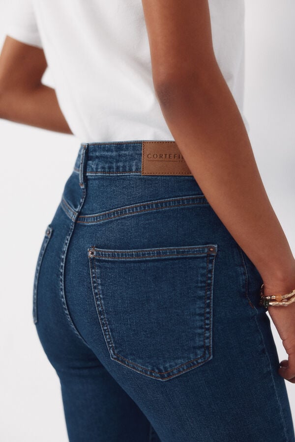 Cortefiel Jeans Bootcut Blue
