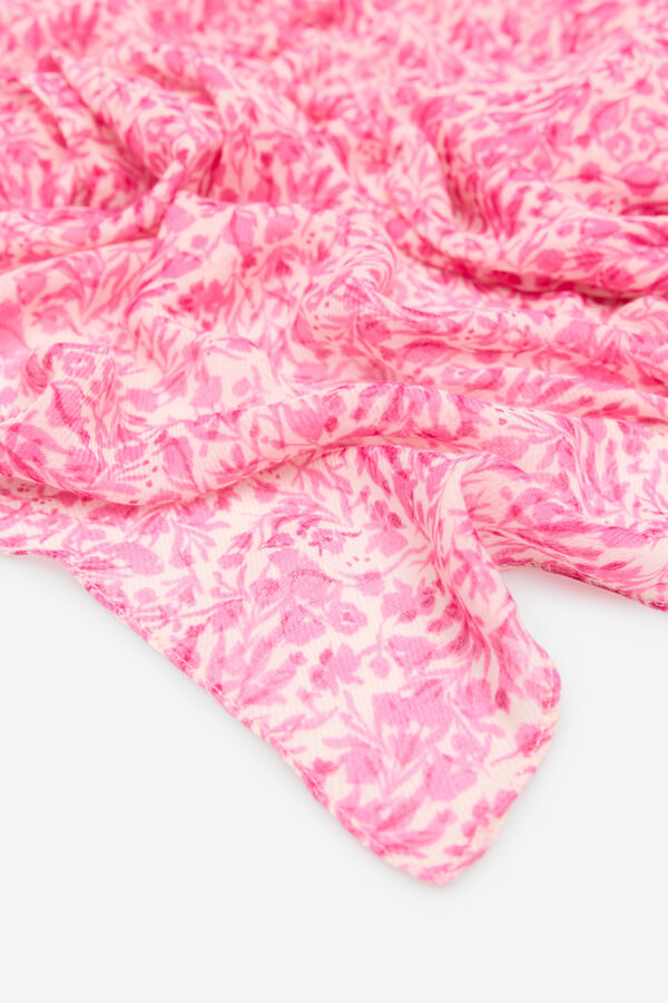 Cortefiel Fular florecitas Rosa