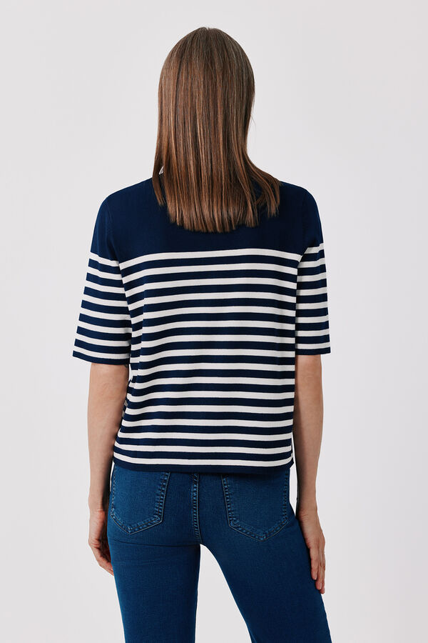 Cortefiel Short sleeve jacket Navy