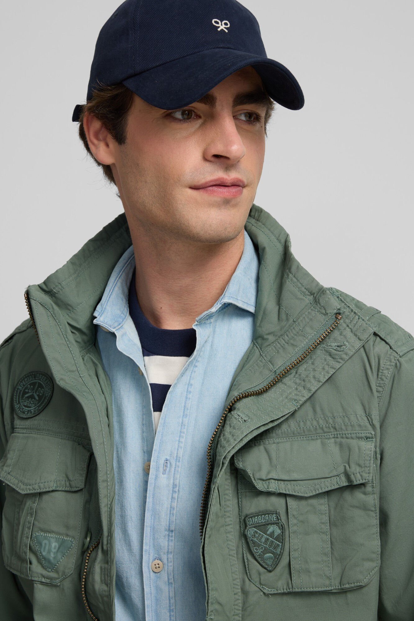 Silbon Parka tingida para vestimenta militar