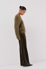 Cortefiel Jersey delantero lentejuelas. Green