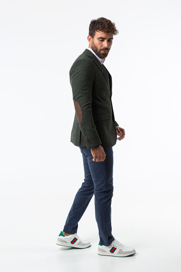 Williot Jaqueta de l&atilde; espiga Verde